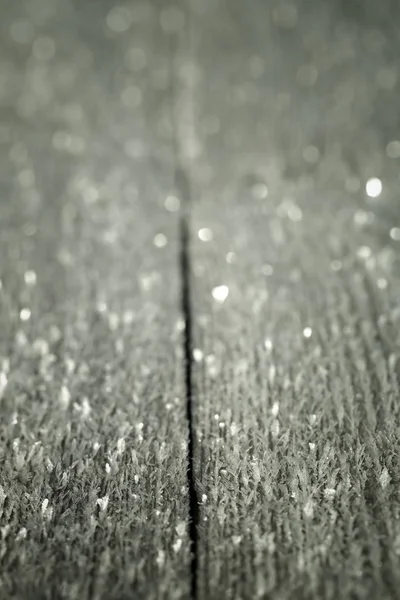 Мороз Старой Деревянной Поверхности Зимняя Утренняя Роса Холод Мелкая Глубина — стоковое фото