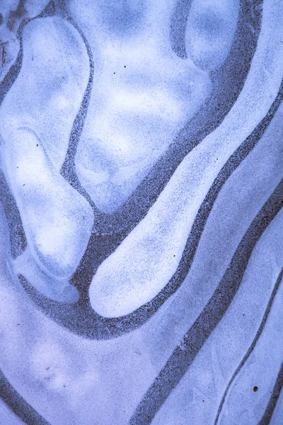 Абстрактный Рисунок Льда Луже Toned — стоковое фото