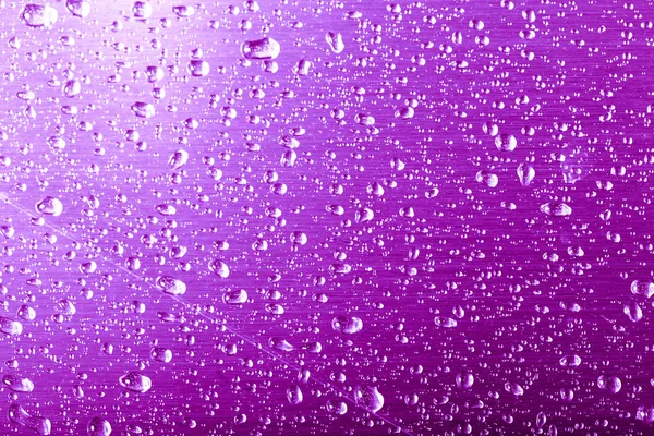 Gotas Agua Sobre Fondo Color Gris Profundidad Campo Superficial Enfoque — Foto de Stock