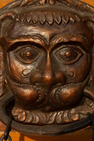 Cast-iron decorative figure of lion — Stock Photo, Image