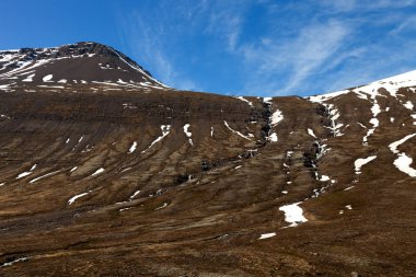 İzlanda güzel çok renkli bahar manzara