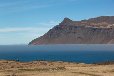 İzlanda güzel çok renkli bahar manzara
