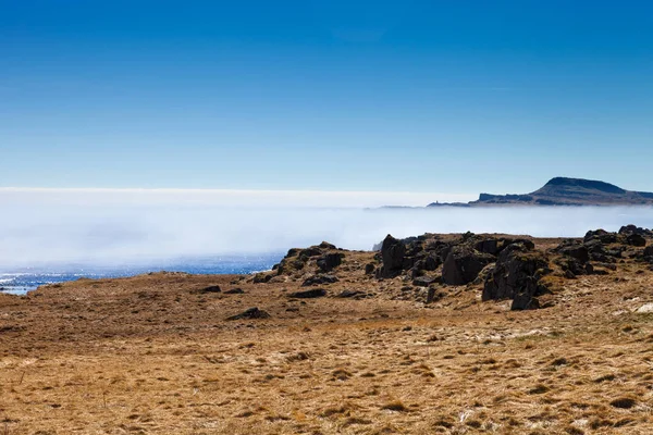 İzlanda güzel çok renkli bahar manzara — Stok fotoğraf