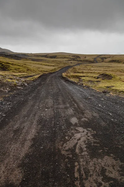 Stony rocky desert landscape of Iceland — Stock Photo, Image