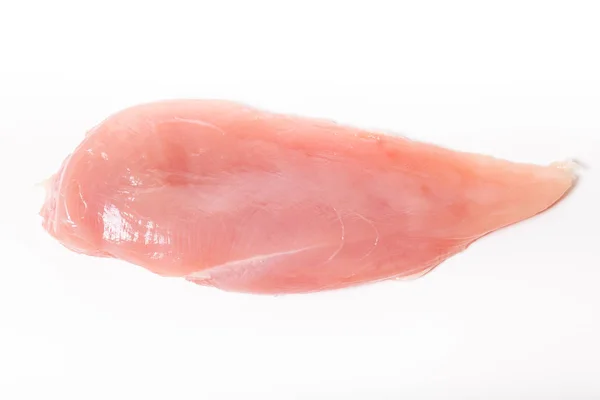 Rohe Filet von Chiken Brust auf einem hellen Hintergrund — Stockfoto