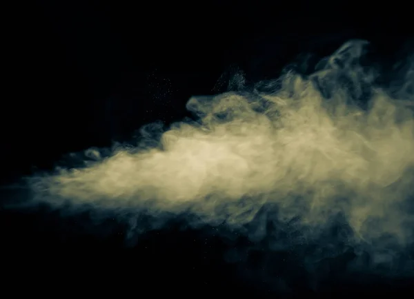 Füst sugárhajtású fekete háttér. Szelektív fókusz. Tónusú — Stock Fotó