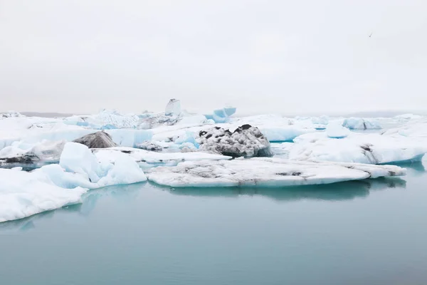 Iceberg lagúna jokulsarlon Izland déli részén — Stock Fotó