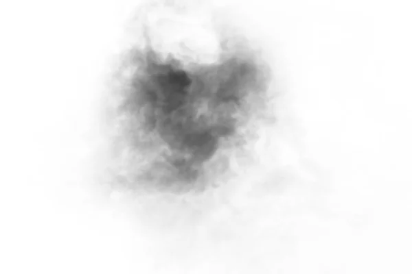 Jato de fumaça em um fundo leve. Foco seletivo — Fotografia de Stock