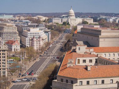 Capitol eski saat kulesi Washington, Dc üzerinden