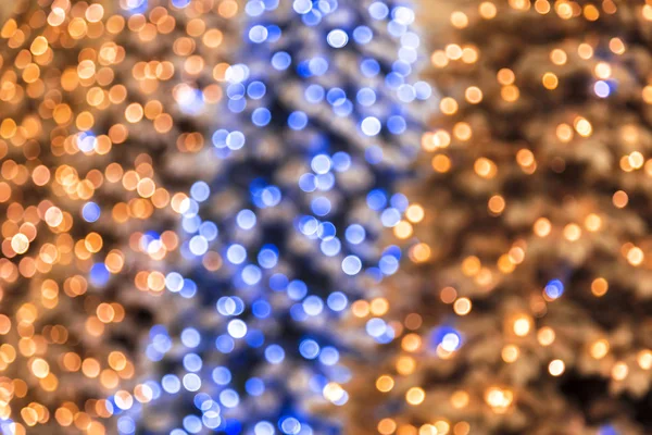 Astratto magico festivo lucido sfondo discoteca di colore blu e giallo oro con effetto bokeh per congratulazioni o poster per felice anno nuovo, Buon Natale, vacanza — Foto Stock