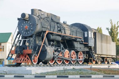 Engels, Saratov region, Rusya - 24.08.2019: Trenler anıtı 
