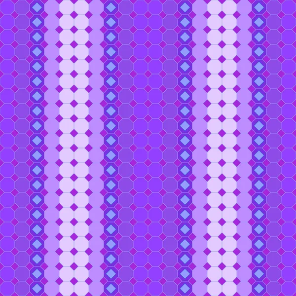 Motif Élégant Violet Rayé Géométrique Sans Couture Mosaïque Avec Ornement — Image vectorielle