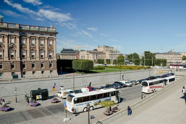 Pałac Królewski, Gamla stan, stare miasto w Sztokholmie. — Zdjęcie stockowe