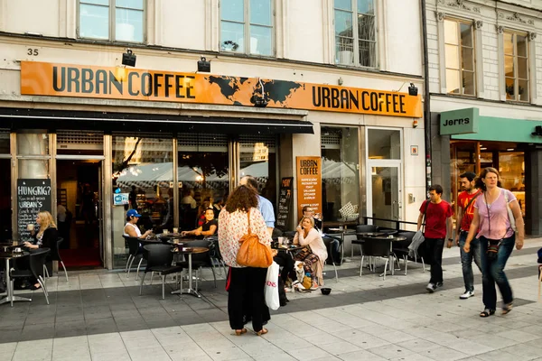 Urban Coffee'deki ler, Stockholm, İsveç. — Stok fotoğraf