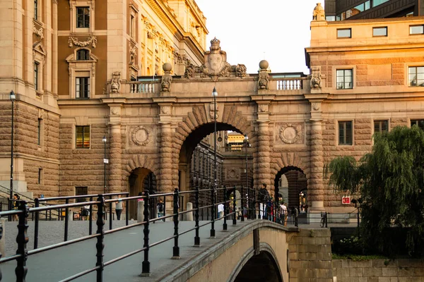 Arch of Parliament, Stockholm, Zweden. — Stockfoto