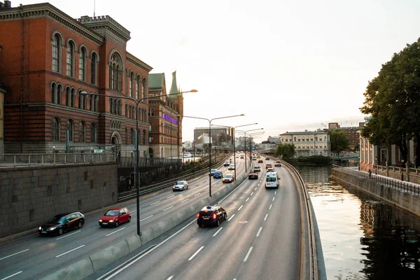 Autoroute, ? ars sur la route, Stockholm, Suède . — Photo