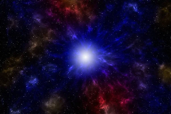 Üç boyutlu illüstrasyon, gezegenler ve galaksi, bilim kurgu duvar kağıdı. Derin uzayın güzelliği. Evrende milyarlarca galaksi Kozmik sanat arka planında