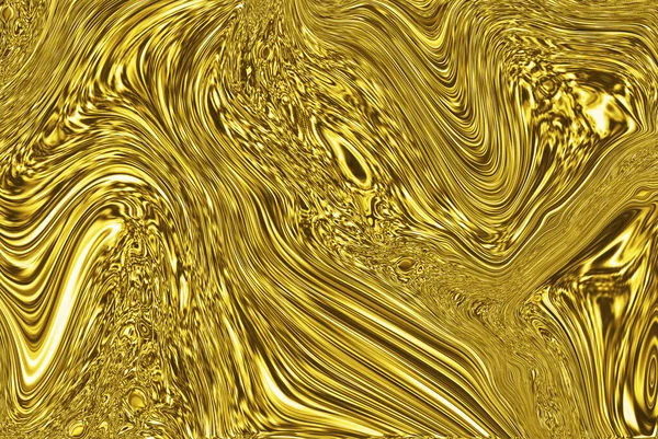 Gold waves marble texture. Precious metal flow image. Liquid gold surface artwork