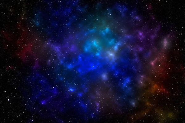 Ilustração Planetas Galáxia Papel Parede Ficção Científica Beleza Espaço Profundo — Fotografia de Stock