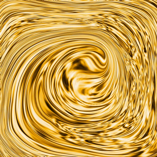 Zlaté Vlny Mají Mramorovou Strukturu Precious Metal Flow Image Tekutý — Stock fotografie