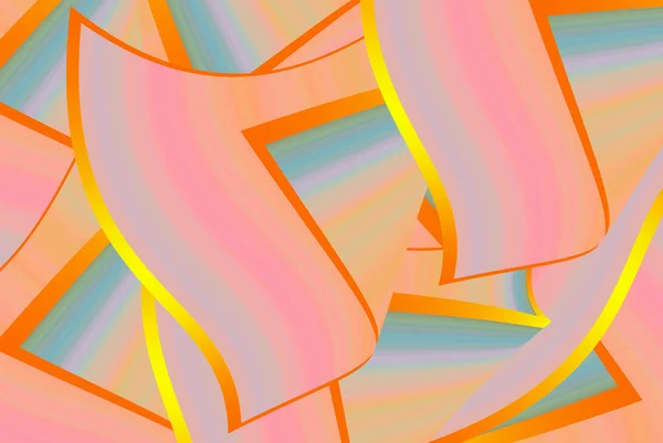 色彩艳丽的条纹抽象的背景 伸展的像素效果 装饰奇幻饰品3D插图 — 图库照片
