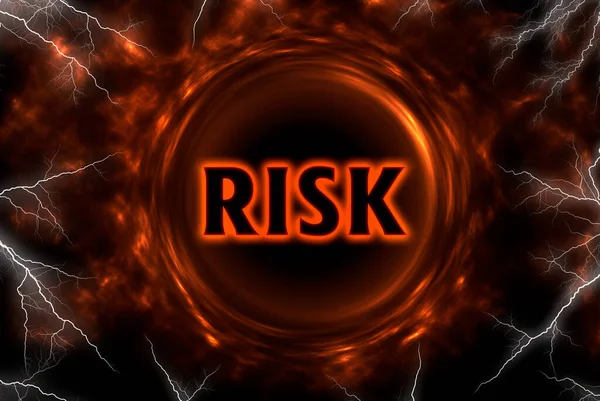 Risk Kavramına Sahip Soyut Bir Geçmiş Düşünme Yaratıcılık Illüstrasyon — Stok fotoğraf