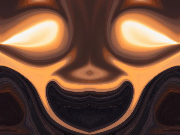 Інопланетне Обличчя Барвистий Рідкий Абстрактний Психоделічний Фон Дизайн Текстури Мармуру — стокове фото