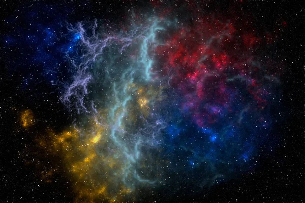 Illustration Planeter Och Galax Science Fiction Tapeter Skönhet Rymden Miljarder — Stockfoto