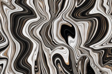 Mermer soyut sıvı arkaplan. Mermer çizim dokusu. Dalgalanma şablonu. Modern, Çağdaş, 3D illüstrasyon.