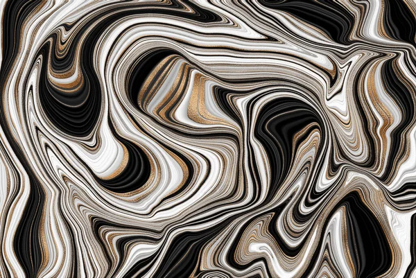 清晰的抽象液体背景 精美的艺术品质感Agate Ripple Pattern 3D插图 — 图库照片