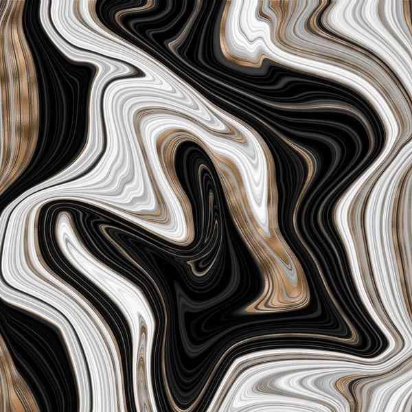 清晰的抽象液体背景 精美的艺术品质感Agate Ripple Pattern 3D插图 — 图库照片