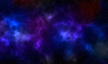 Gezegenler ve galaksiler, bilim kurgu duvar kağıtları. Derin uzayın güzelliği. Evrendeki milyarlarca galaksi kozmik sanat arka planında. 3B illüstrasyon.