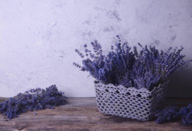 Lavanta çiçek dekorasyon ahşap tablo