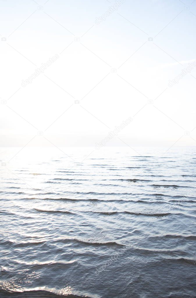 sea wavy surface as background