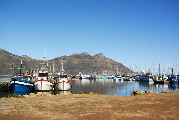 Hout Bay Afrikaans Houtbaai Oznacza Drewno Bay Miasto Pobliżu Cape — Zdjęcie stockowe