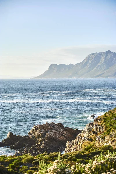 Kaap Jest Znany Jego Kolorowych Domów Myśleć Różowy Zielony Niebieski — Zdjęcie stockowe