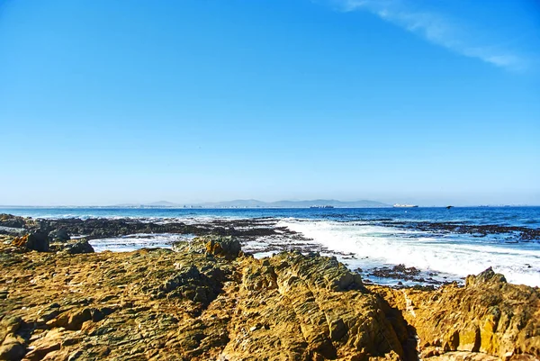 Robben Island Afrikaans Robbeneiland Wyspa Zatoce Zachód Wybrzeża Bloubergstrand Cape — Zdjęcie stockowe