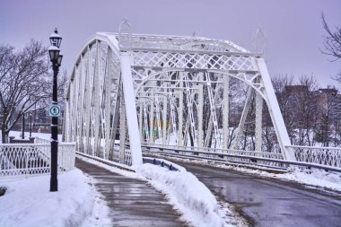 Gündüz Kışın kar fırtınası sırasında Ottawa, Kanada sayısı