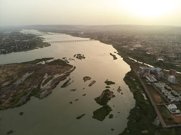 Бамако Является Столицей Крупнейшим Городом Мали Населением Миллиона Человек Оценкам Стоковое Фото