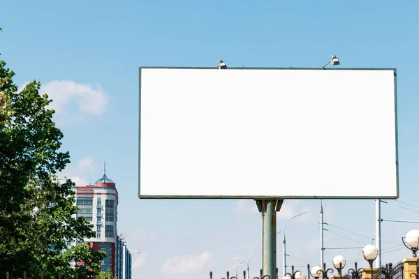 Billboard Billboard Duk Billboard Layout Bakgrunden Staden Begreppet Utomhus Reklam — Stockfoto