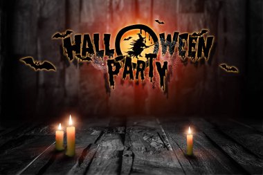 Cadılar Bayramı, hayalet, balkabağı. Tasarım bir tatil el ilanı, davetiye kartı, kartpostal.