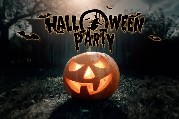 Halloween Feest Ghost Pompoen Ontwerp Een Folder Voor Vakantie Uitnodigingskaart — Stockfoto