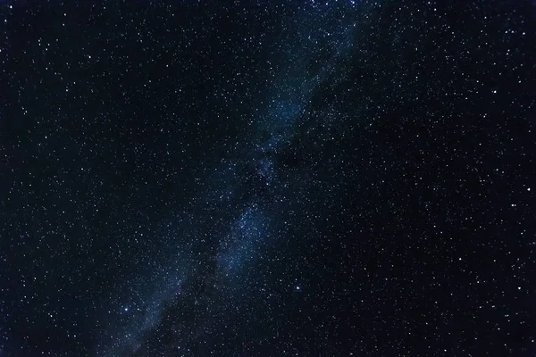 Starry sky, milky way, beautiful landscape, night time, Belarus.