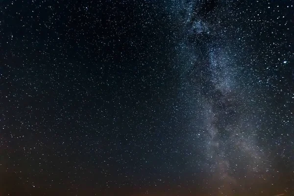 Ciel Étoilé Voie Lactée Beau Paysage Nuit Biélorussie — Photo