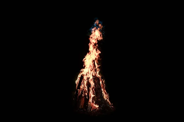 Kaminfeuer Auf Brennendem Holz Kamin — Stockfoto