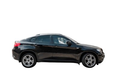 Araba beyaz bir arka plan üzerinde izole