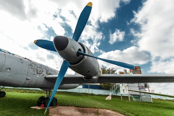 Minsk Belarus September 2018 Museum Avionics Aircraft Separate Parts Fuselage — Stock Photo, Image