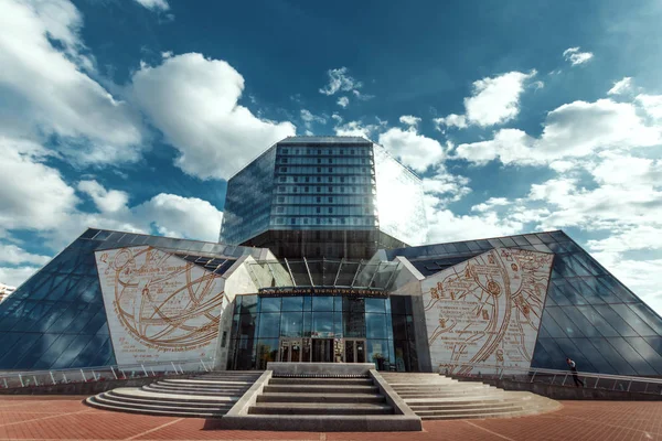 Minsk República Belarús Septiembre 2018 Biblioteca Nacional Bielorrusia — Foto de Stock