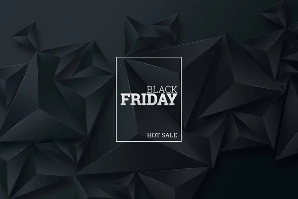Black Friday sale poster. Commercial discount event banner. Black background. Banner, card, copy space. Mockup, layout. Creative background