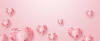 Yaratıcı tasarım promosyon afiş, Pink tasarım, açık renkli, Sevgililer günü, kadınlar günü, sekizinci Mart, sıcak satış, indirimler. Afiş, kopya alanı. Mockup, yazdırmak için yatay el ilanı.